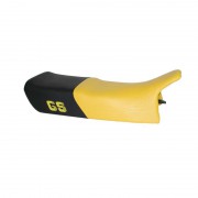 Selle basse GS Paralever,noire-jaune avec LOGO