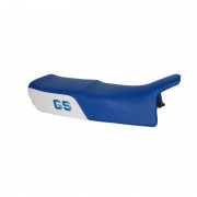 Selle haute GS Paralever blanche/bleue avec LOGO