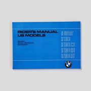Mode d'emploi pour BMW R 80/7, R 100T, R 100RT, R 100S, R 100RS 9/78 - 9/80, anglais