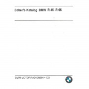 catalogue de pièces détachées" R45/65, anglais et allemand
