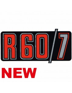 Autocollant pour cache batterie R60/7 rouge et noir fond...