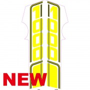 Autocollant 1000 jaune pour réservoir R100 GS 9/90
