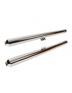 Kit de 2 silencieux Hoske chromés pour BMW R45 et R65