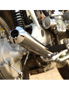 Kit de 2 silencieux Hoske chromés pour BMW R45 et R65 2