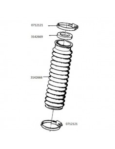 Anneau de montage pour soufflet de fourche pour BMW G/S 2