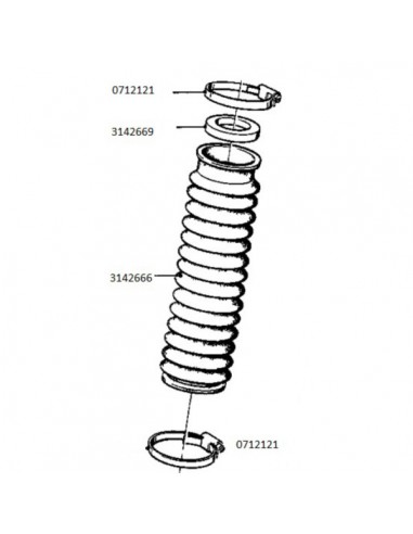 Anneau de montage pour soufflet de fourche pour...