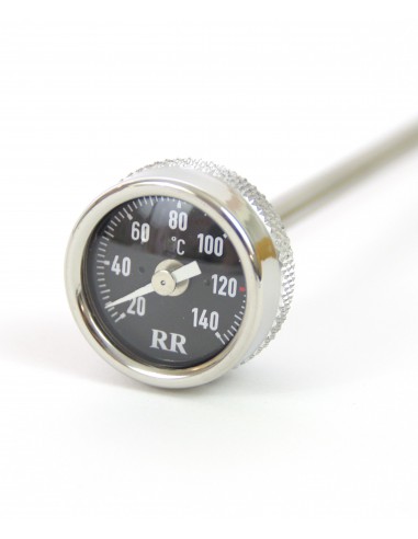 Jauge à huile longue avec thermomètre (cadran noir) pour BMW 2V
