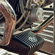 Carter d'huile Siebenrock FMModèles BMW 2V Boxer, logo noir et nervures polies