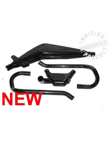 Echappement complet chromé NOIR pour BMW R 80G/S