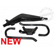 Echappement complet chromé NOIR pour BMW R 80G/S