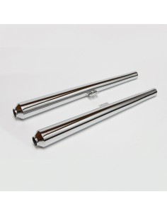 Kit de 2 silencieux Hoske chromés de 38 mm pour BMW /5,...