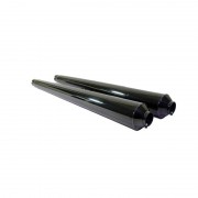 Kit de 2 silencieux Hoske chromés noir de 38 mm  pour BMW /5, /6 et /7