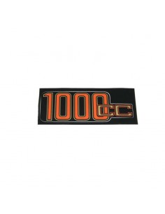 Autocollant pour cache batterie or/rouge "1000cc" pour...