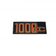 Autocollant pour cache batterie or/rouge "1000cc" pour batterie R100-R100RT