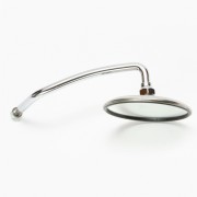 Rétroviseur métal chromé droit court pour BMW R 45/65, /7 , CS, de 9/1980