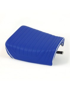 Selle monoplace bleue avec rainures blanches G/S PD et...